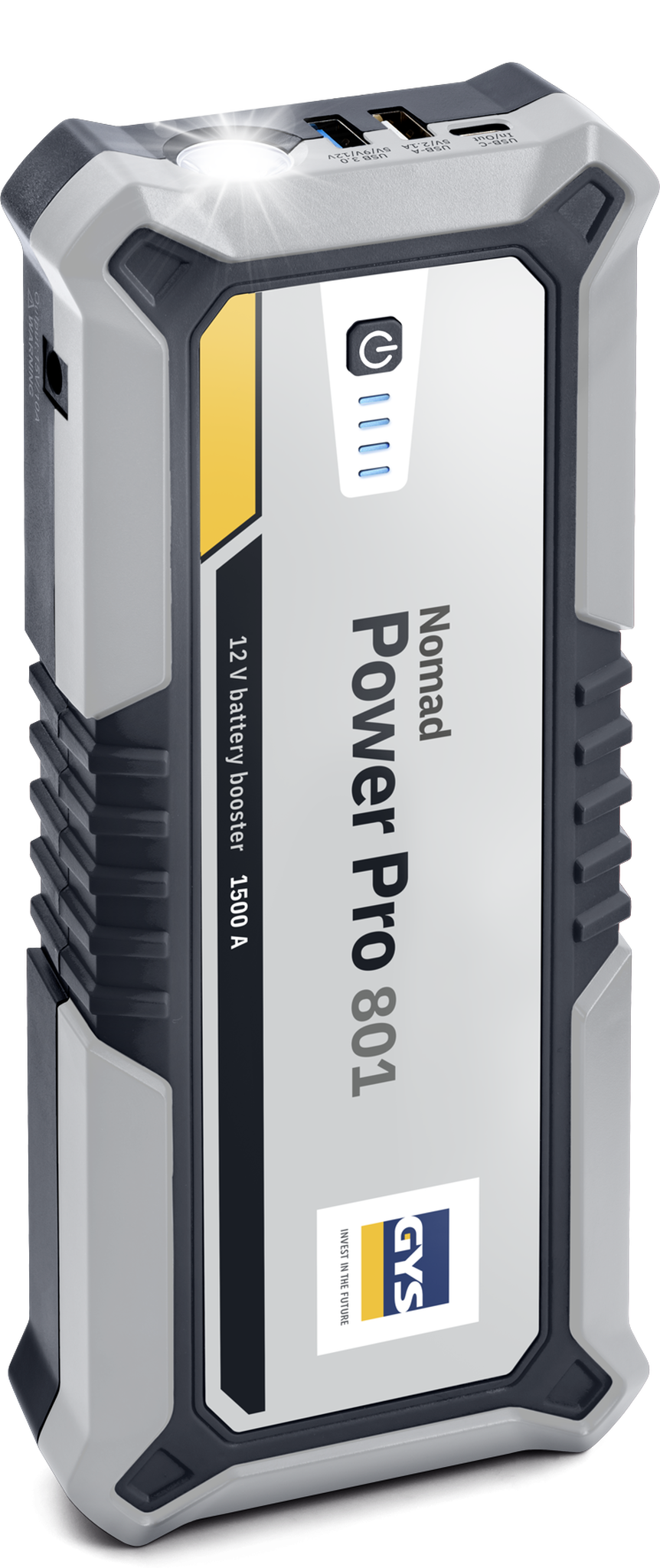 Nomad Power Pro 801 vehicle battery booster with 1500A peak power.