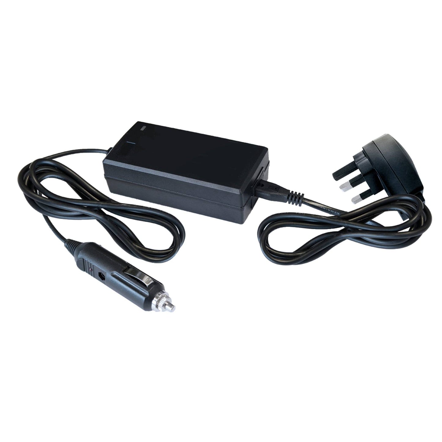 GYSPack 750/Truck UK Charger 054691 with UK plug and 12V car adapter, for GYS Startpack Truck and GYSPack 750 battery jump starters.