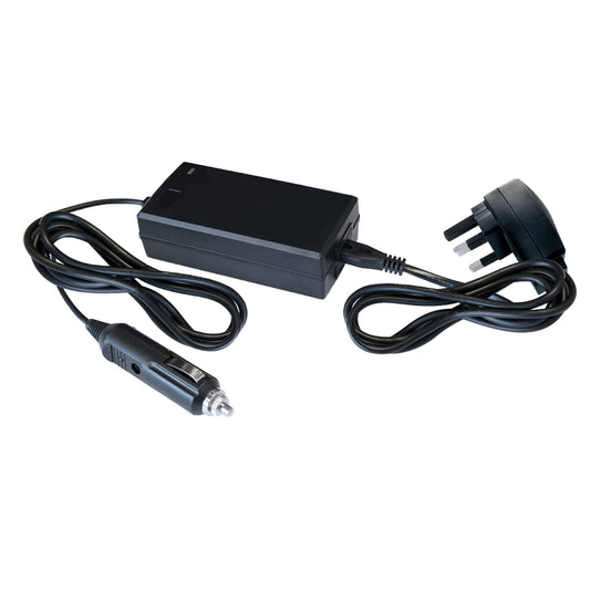 GYSPack 750/Truck UK Charger 054691 with UK plug and 12V car adapter, for GYS Startpack Truck and GYSPack 750 battery jump starters.