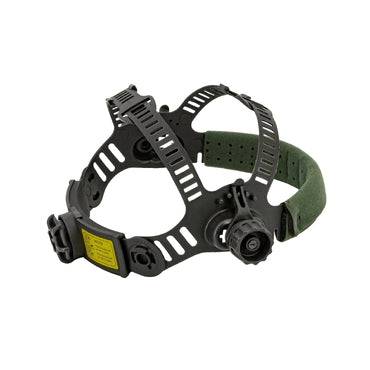 Adjustable headgear for GYS Welding/Grinding Helmet LCD Venus 9/13 IRON, designed for comfort and secure fit in industrial welding applications.