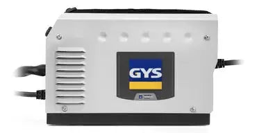 Side view of GYS EASYMIG 85 – GASLESS READY TO WELD PACK U65536 MIG welder, compact design for flux-cored wire welding in workshops or home use.