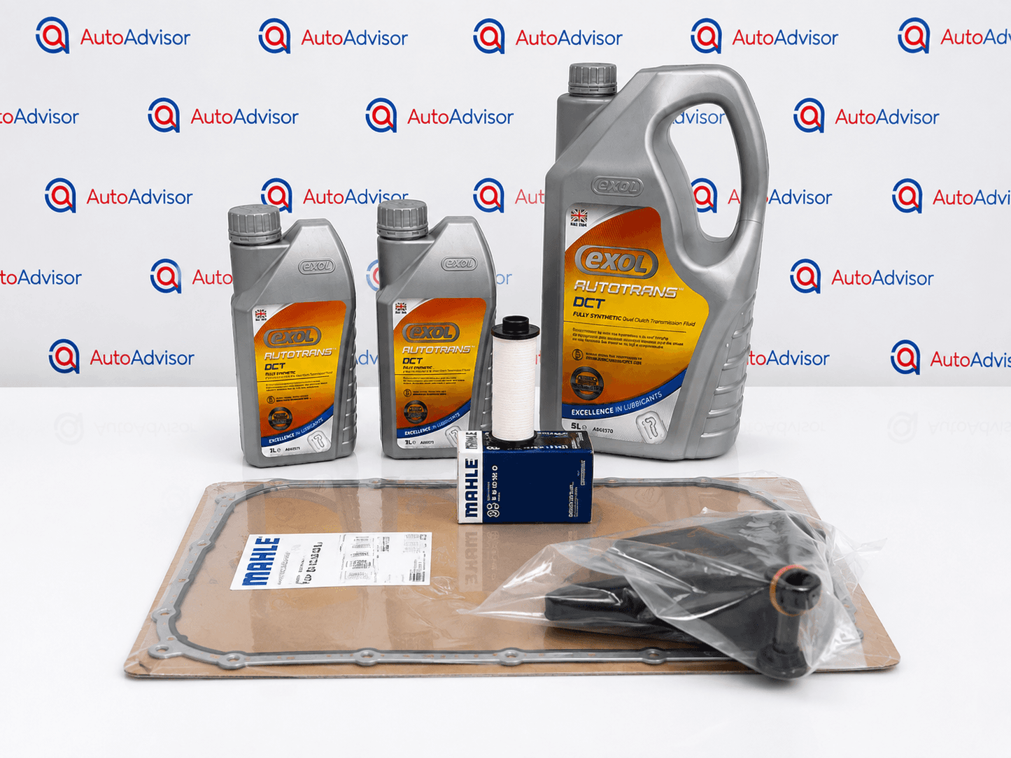 Audi 0B5 S-Tronic 7-Speed Gearbox Service Kit – 7L Exol DCT A043 Oil + MAHLE Filters