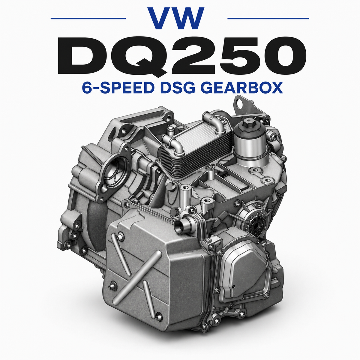 DQ250 6-speed wet-clutch DSG (Direct Shift Gearbox) automatic transmission for Volkswagen, Audi, SEAT and Škoda vehicles