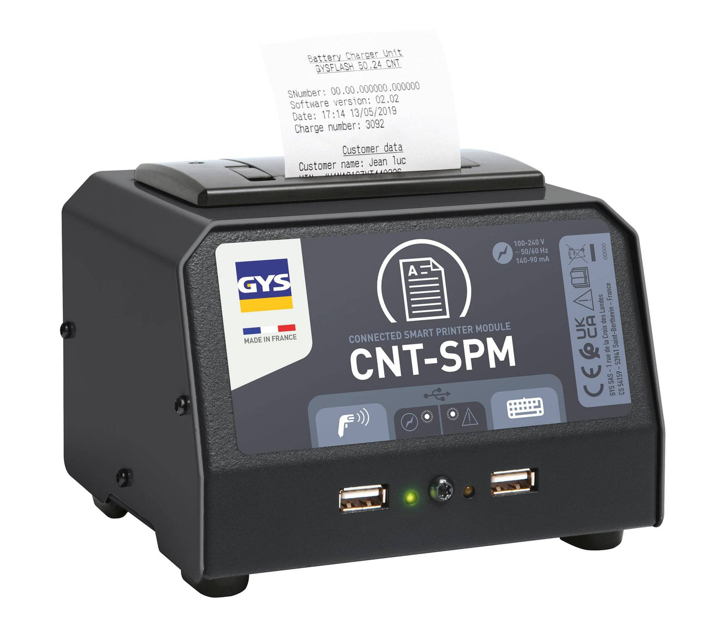 GYS Flash Smart Printer Module For GYS Flash CNT Battery Support Units - 026919