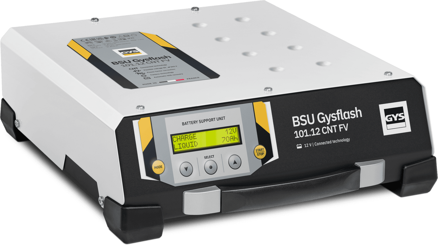 GYSFLASH 101.12 CNT FV 100A Battery Support Unit & Charger – 026988