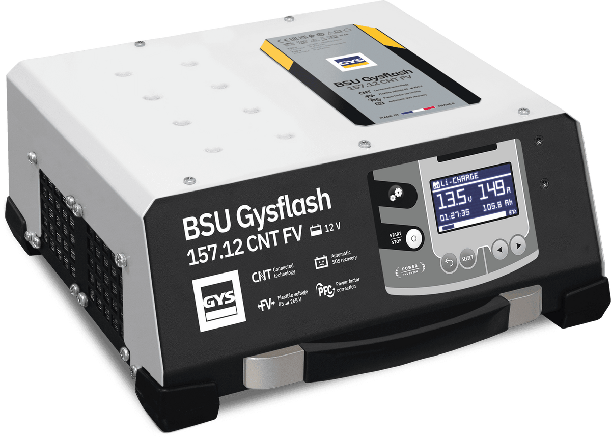 GYSFLASH 157.12 CNT FV 150A Battery Support Unit & Charger – 089969