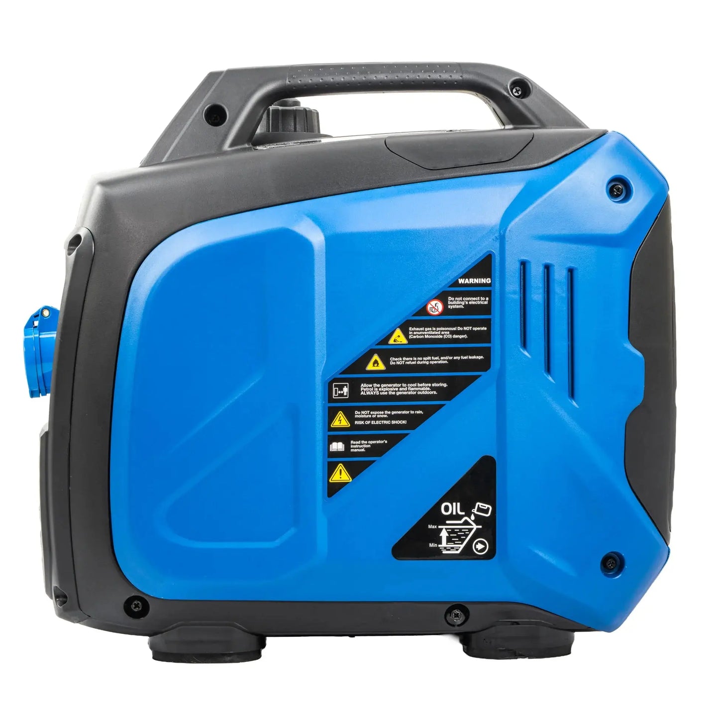 Hyundai HY3900Si 3.3kW 3300W Petrol Inverter Generator side view showing robust casing