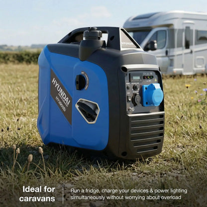 Hyundai HY3900Si 3.3kW 3300W Petrol Inverter Generator can be taken anywhere