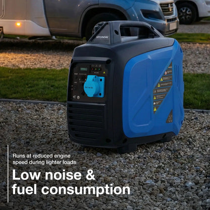 Hyundai HY3900Si 3.3kW 3300W Petrol Inverter Generator low noise and fuel consumption
